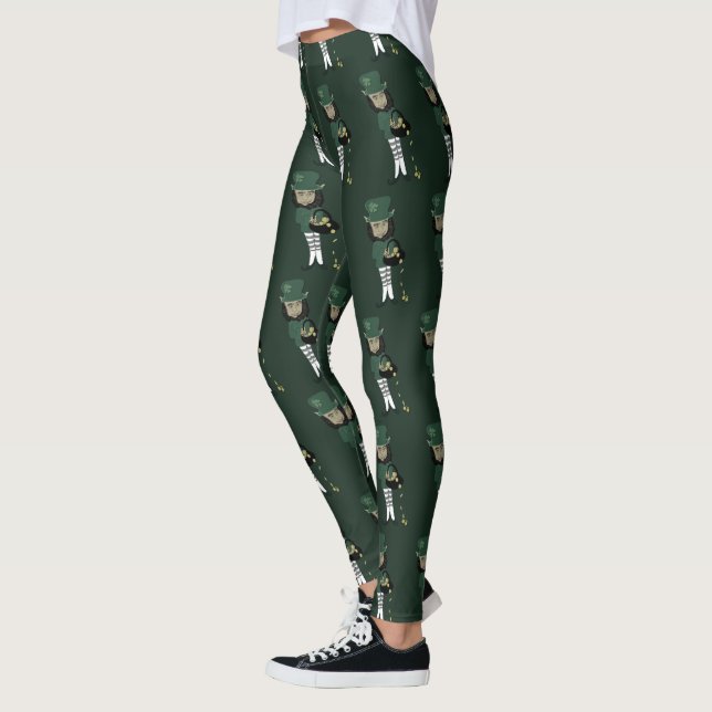 Leprechaun-utskrift  leggings (Vänster)
