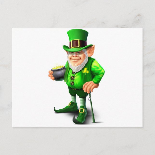 Leprechaun Vykort (Framsida)