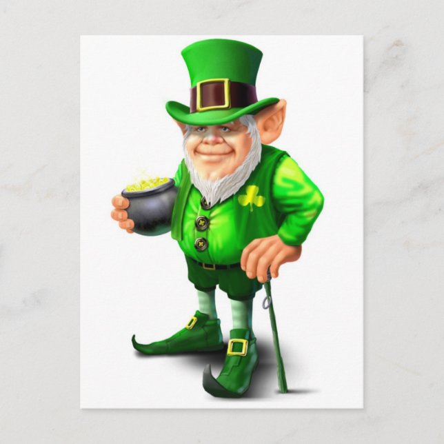 Leprechaun Vykort (Framsida)