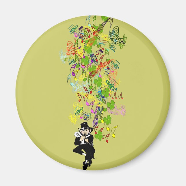 LeprechaunBlackPants Magnet (Framsidan)