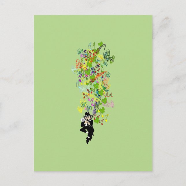 LeprechaunBlackPants Vykort (Framsida)