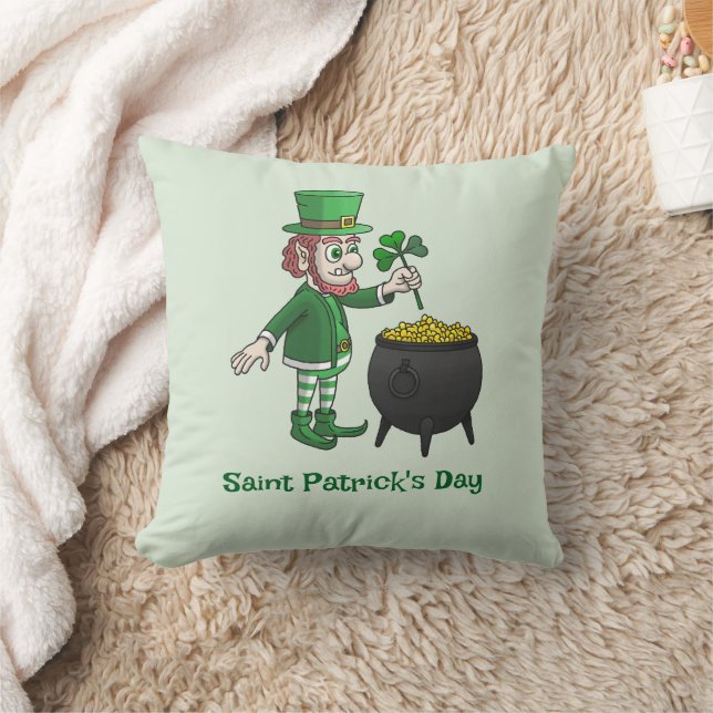 Leprechaunernas St. Patricks dag-firande Kudde (Filt)