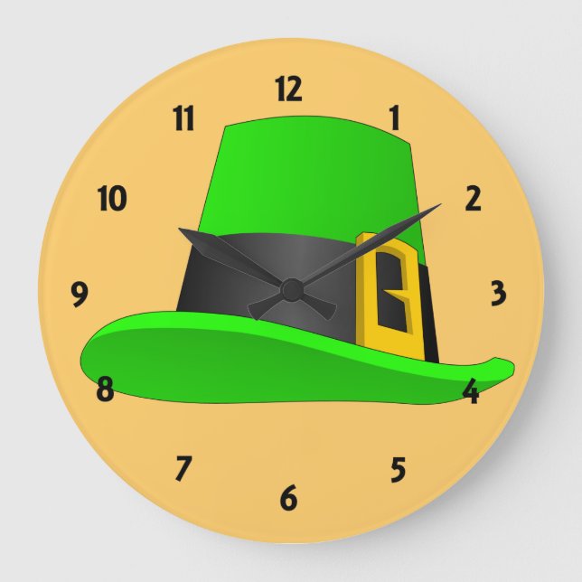 Leprechaunhatt Med Spänne Stor Klocka (Framsida)