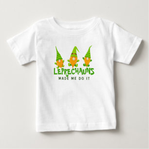 Leprechauns fick mig att göra det Rolig St. Patric T Shirt