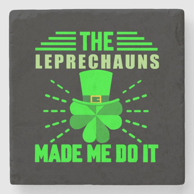 Leprechauns fick mig att göra det stenunderlägg (Framsidan)