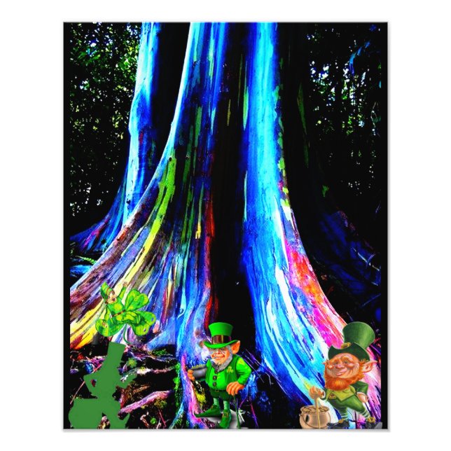 LEPRECHAUNS PÅ ST. PATRICK'S DAY FOTOTRYCK (Framsidan)