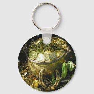 Leprechauns Pot av Guld! Nyckelring