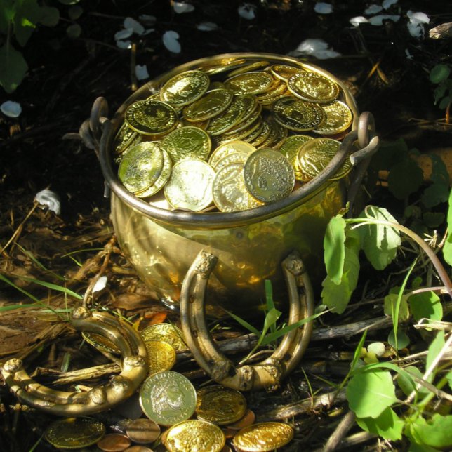 Leprechaun's Pot of Guld! Pin Knapp (Skapare uppladdad)