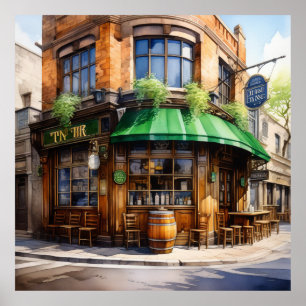 Leprechaun's Retreat a fitional Irish Ai Pub Poster