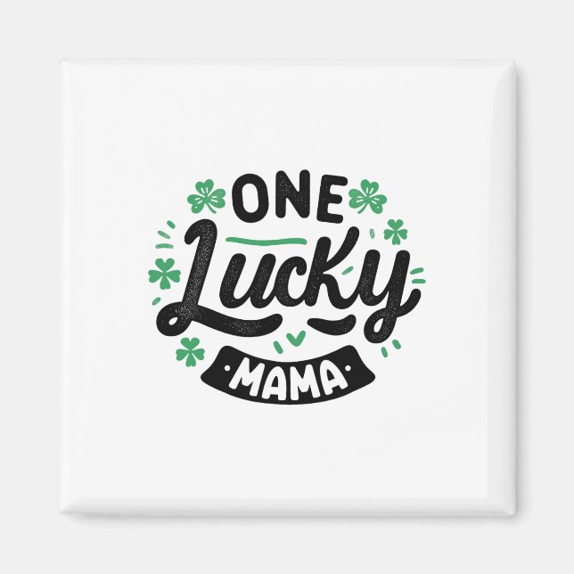 Leprechauns Saint Paddy's Shamrock Irländska Lycko Magnet (Framsidan)