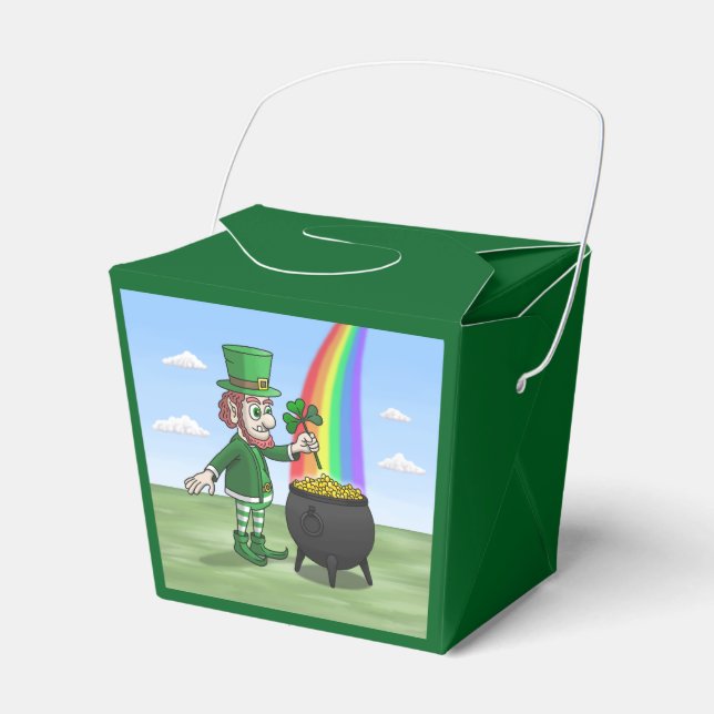 Leprechauns St Patricks dag-fest Presentaskar (Framsidan Sidan)