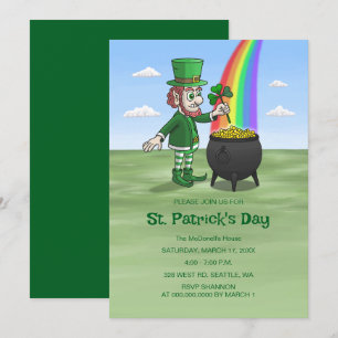 Leprechauns St. Patrick's Day Inbjudningar