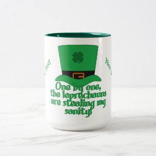 Leprechaunsar anpassningsbar Sanity mugg