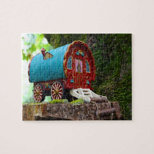 Leprechaunsar där småfolket bor i Irland Pussel (Horisontell)