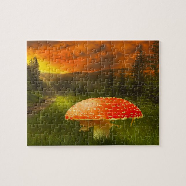 Leprechaunsar där småfolket bor i Irland Pussel (Horisontell)