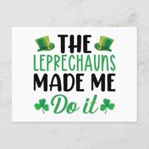 Leprechaunsarna får mig att göra det St patrick's Vykort