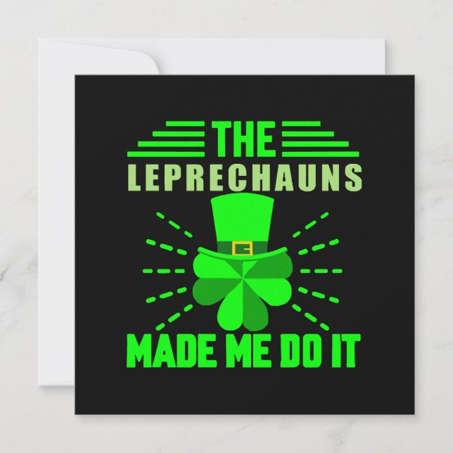 Leprechaunsarna fick mig att göra det (Framsida)