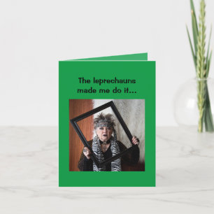 Leprechaunsarna fick mig att göra det roligt hälsn kort