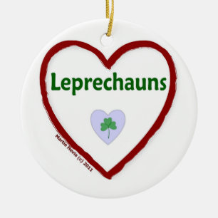 Leprechaunsarna kärlek julgransprydnad keramik