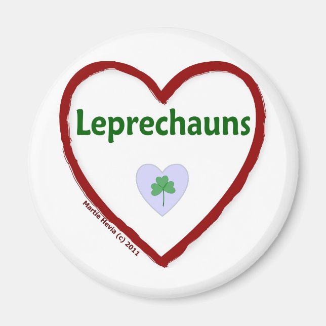 Leprechaunsarna kärlek magnet (Framsidan)