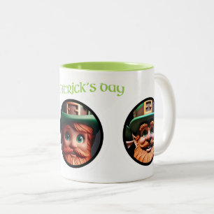 Leprechaunsarna lägger till bilder St Patrick TTM Två-Tonad Mugg