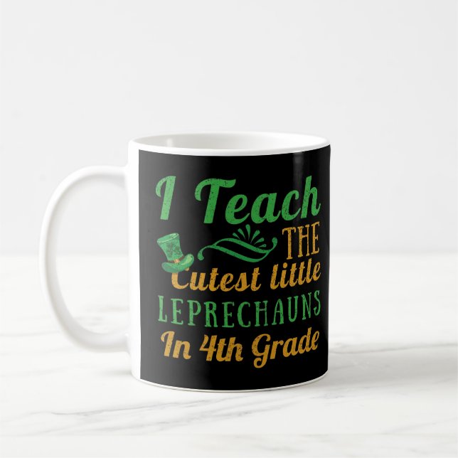 leprechaunsarna Teach Saint patrick, fjärde Klass- Kaffemugg (Vänster)