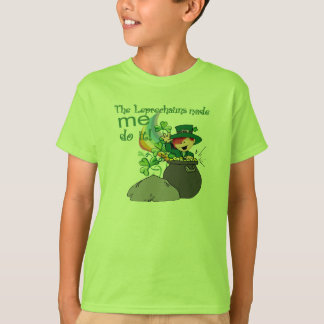 Leprechaunsen gjorde mig att göra det! t shirt