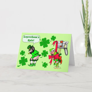 Leprechaunsen härskar St klappar Kort