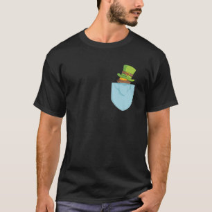 Leprechoun Gömmer i Pocket, Saint patrick Da T Shirt