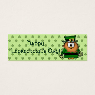 leprechowl litet visitkort