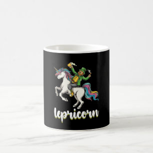 Lepricorn Leprechaun Enhörning St Patrick's Day Kaffemugg