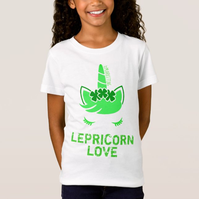 lepricornkärlek t shirt (Framsida)