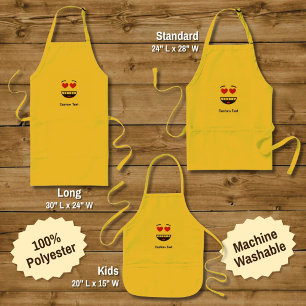 ler Ansikte med Ögon Kids' Apron Barnförkläde