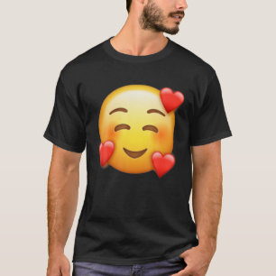 ler Ansikte med örter i Kärlek Emojis Halloween T Shirt