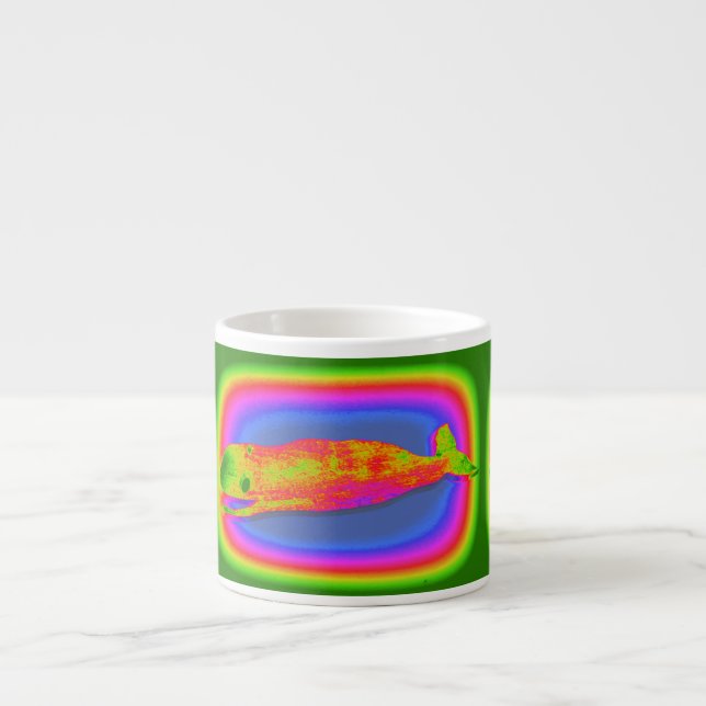 ler psykedelisk val espresso mugg espressomugg (Framsidan)