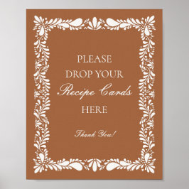 Ler Talavera Kakel Spanska Dela ett recept Bröllop Poster