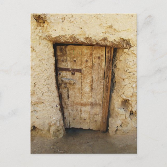 Lera Brick House med gammal Door Siwa Oasis, Egypt Vykort (Framsida)