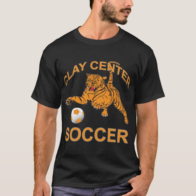 Lera centrerar fotbolltigern tee shirt (Framsida)