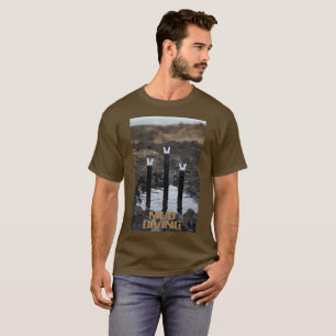 Lera Dykande män brun T-shirt