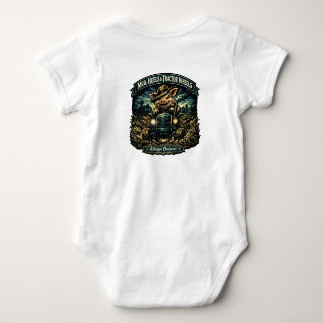 Lera, klackar & traktordäck -  t shirt (Baksida)