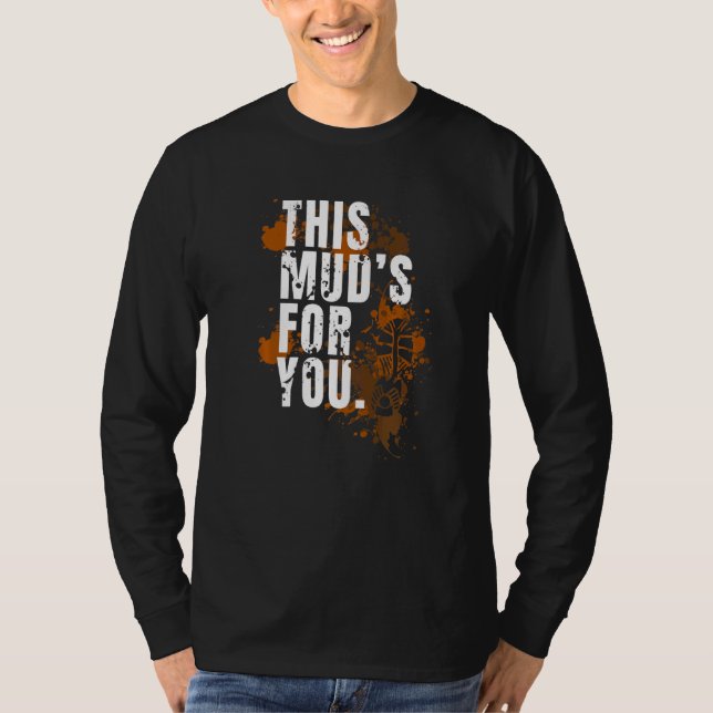 Lera Springa Obstacle Course Dirty Muddy Springer  T Shirt (Framsida)