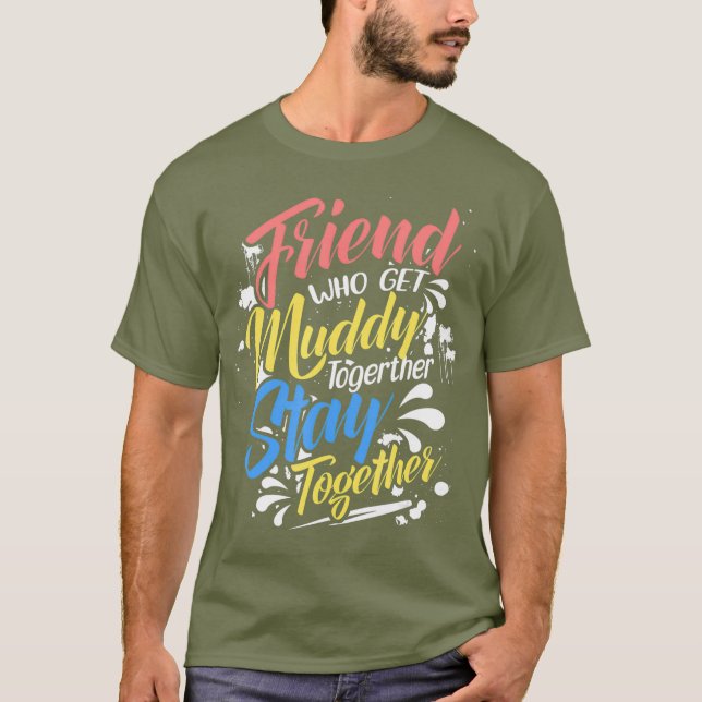 Lera Springa Princess Friends som skaffar Muddy Gi T Shirt (Framsida)