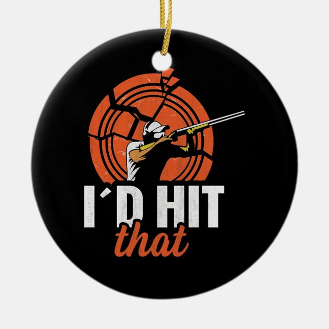 Lera stötfällning julgransprydnad keramik (Framsidan)