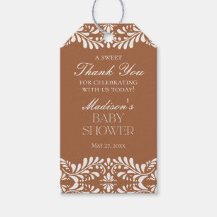 Lera Talavera Kakel Fiesta Baby Shower Favor Presentetikett