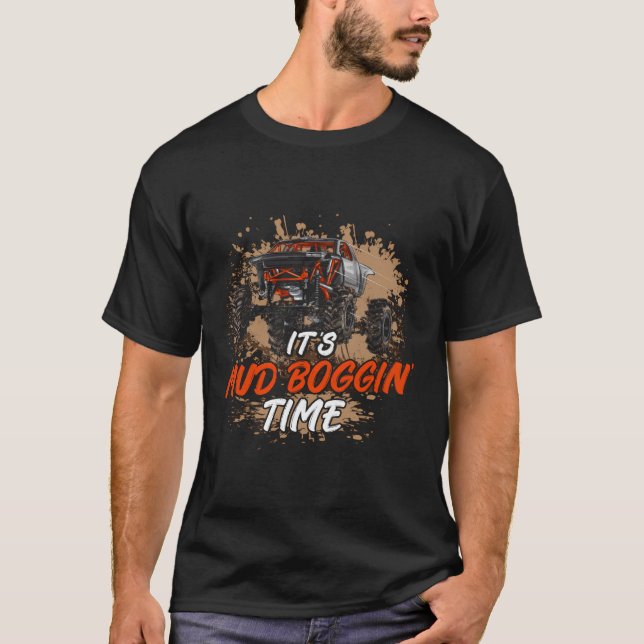 Lera Tävla Boggin Time Mudding Racer Lera Boggi T Shirt (Framsida)
