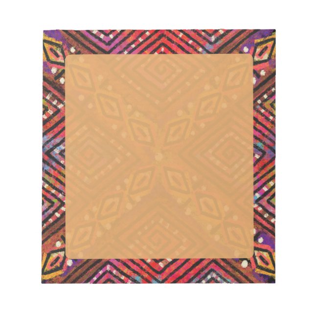 Lera Trasa Inspierat Mönster Anteckningsblock (Framsida)