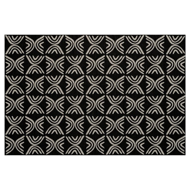 Lera Trasa Stil 080215 - Svartvit Tyg (Fat Quarter)
