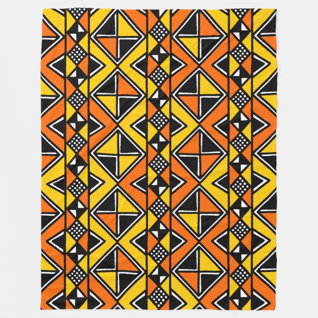 Lera Trasa Stil 100215 - Amber och Orange Fleecefilt (Framsidan)