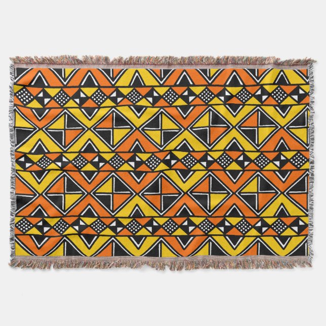 Lera Trasa Stil 100215 - Amber och Orange Mysfilt (Framsidan)