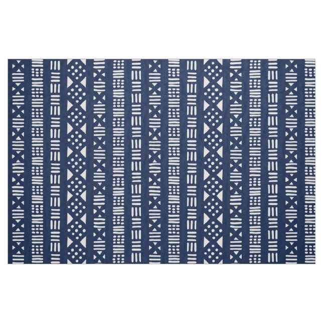 Lera Trasa Stil Mönster 01 - Indigo Stil Tyg (Fat Quarter)